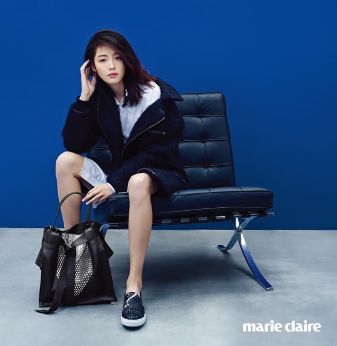 More Of Jeon Ji Hyun’s rouge & lounge Shots In Marie Claire Korea